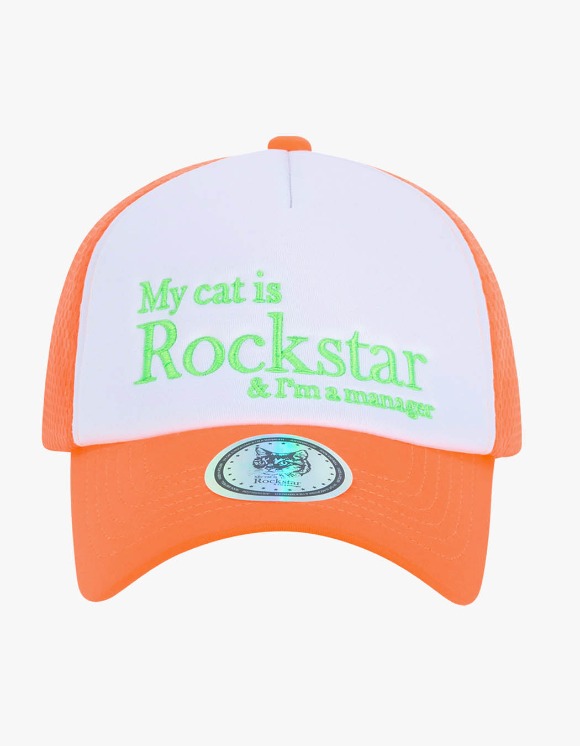 JOEGUSH Rockstar Cat Mesh Cap - Orange | HEIGHTS. | International Store