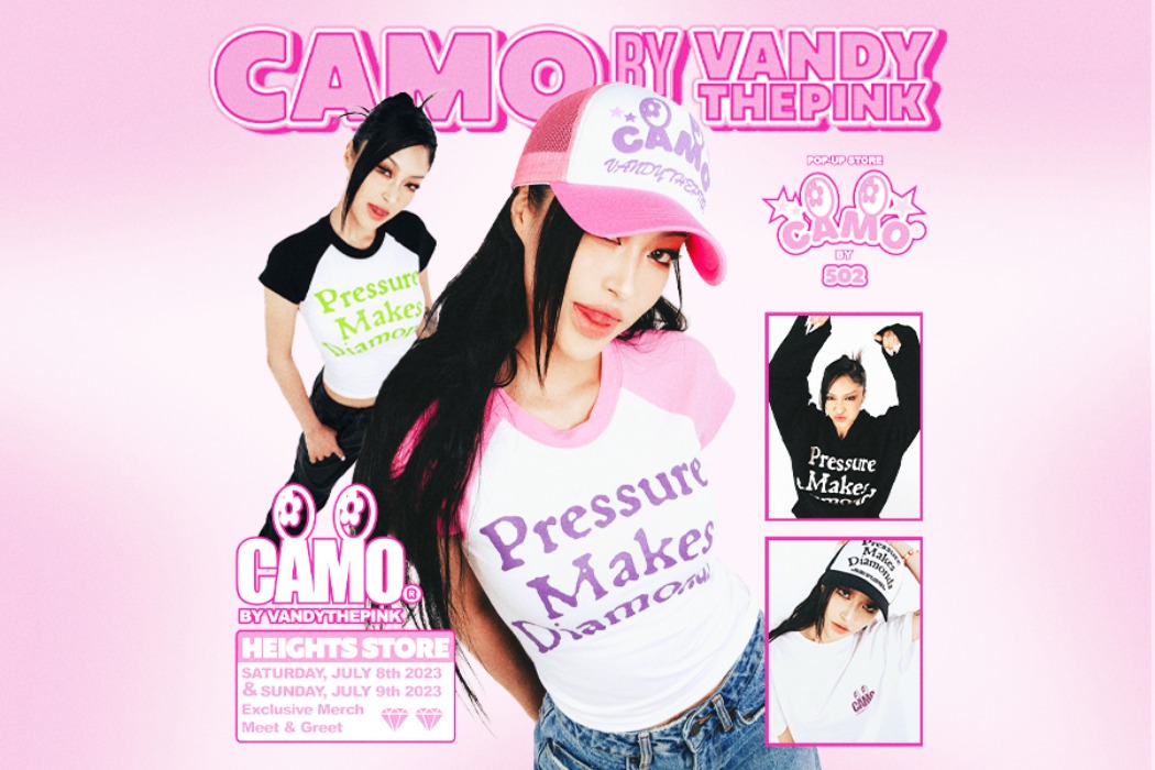 Selected Publications CAMO x VANDYTHEPINK Pop-up Store | HEIGHTS. | International Store